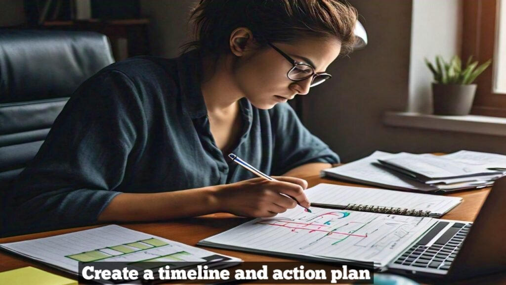 Create a timeline and action plan